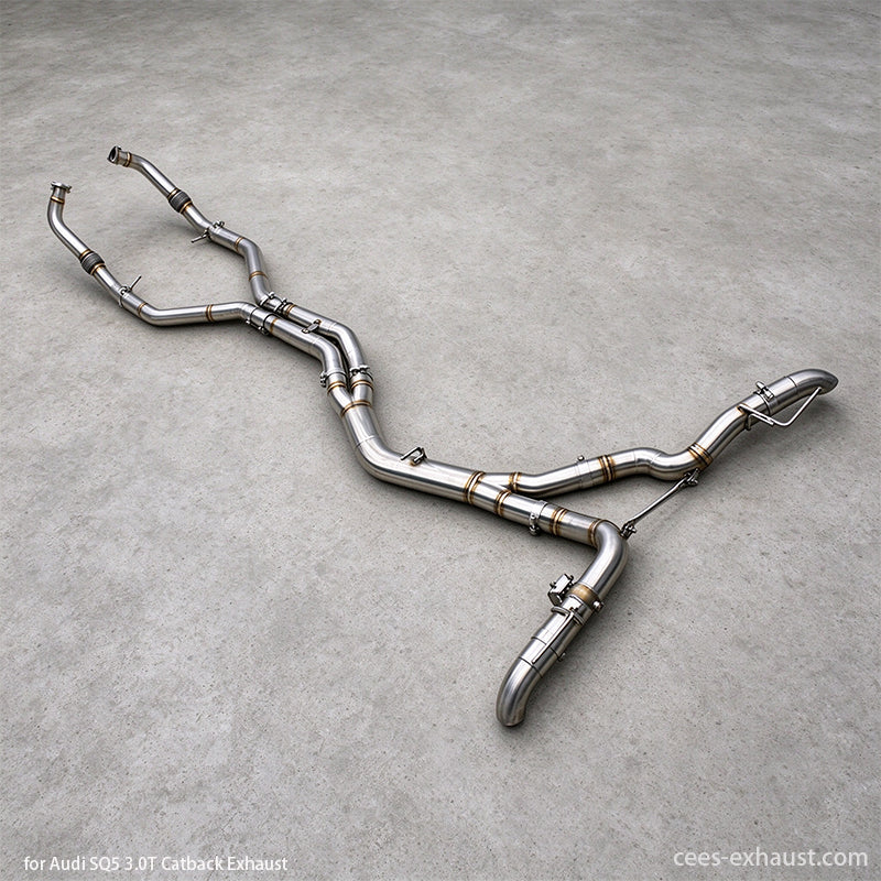 Audi SQ5 8Y 3.0T Valved Sport Exhaust System (No Muffler) 2018-2024