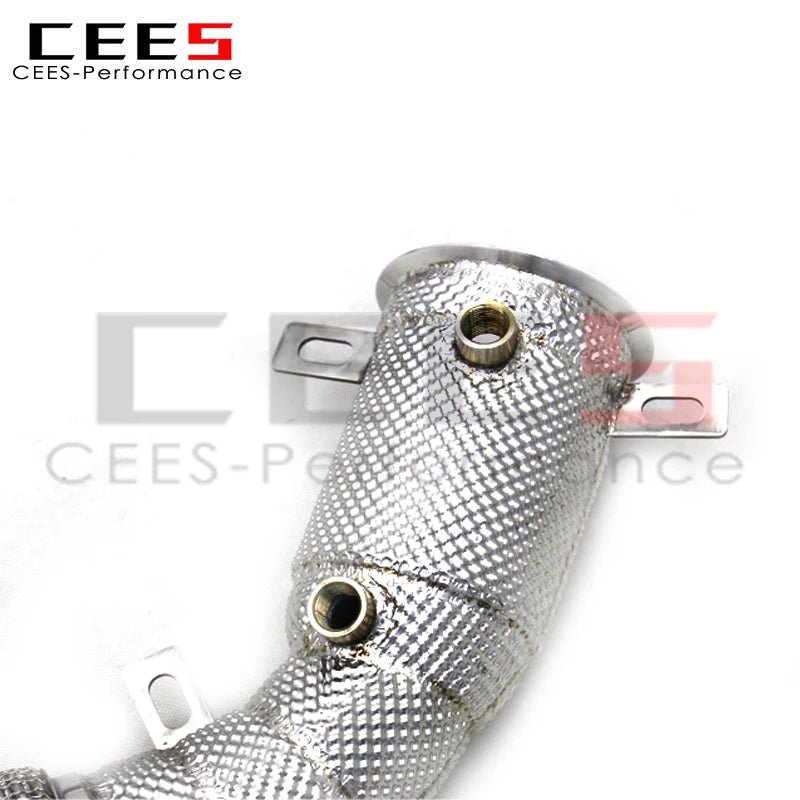 CEES 304Stainless Steel Catless Exhaust pipe Heat Shield Downpipe For Mclaren 650S/600LT/P1 2013-2019 Catless Downpipe