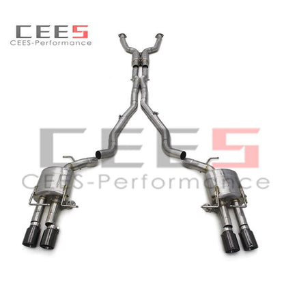 CEES Automotive Catback Exhaust System For BMW M5 E60 5.0 2003-2010 Racing Sport Car SUS304 Stainless Steel Valved Exhaust Pipes