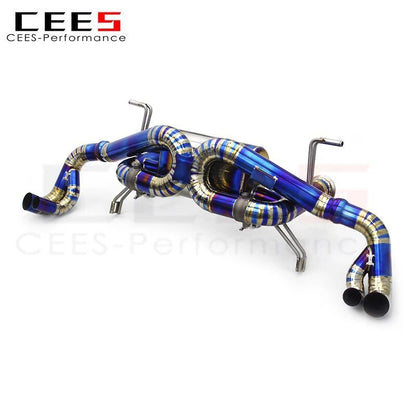 CEES Automotive high performance exhaust pipe Catback Exhaust For Audi R8 V8 V10 2010-2015 Titanium alloy Exhaust valve control