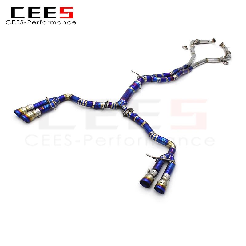 CEES Catback Exhaust Downpipe for Audi S4/S5 B9 3.0T 2019-2023 Tuning Performance Titanium Racing Car Pipe Exhaust System