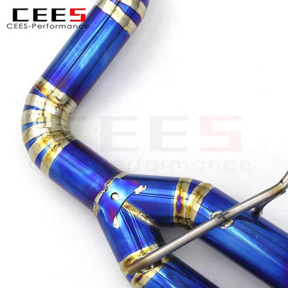 CEES Catback Exhaust Downpipe for Audi S4/S5 B9 3.0T 2019-2023 Tuning Performance Titanium Racing Car Pipe Exhaust System