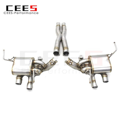 CEES Catback Exhaust For Ferrari California T 3.9T 2012-2018 Racing Car Exhaust Pipe Muffler Stainless Steel Exhaust System