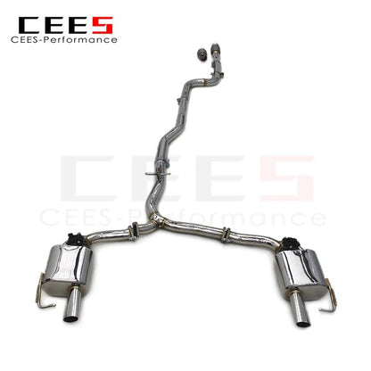 CEES Catback Exhaust For Mercedes-Benz C250/C300 W205 2.0T 2015-2022 Stainless Steel Exhaust System Exhaust Pipe Muffler Escape