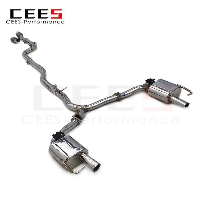 CEES Catback Exhaust For Mercedes-Benz C250/C300 W205 2.0T 2015-2022 Stainless Steel Exhaust System Exhaust Pipe Muffler Escape