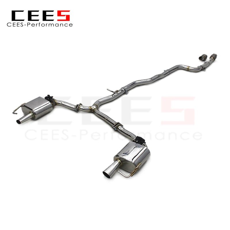 CEES Catback Exhaust For Mercedes-Benz C250/C300 W205 2.0T 2015-2022 Stainless Steel Exhaust System Exhaust Pipe Muffler Escape