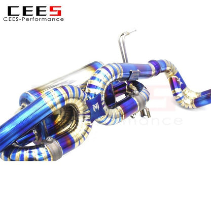 CEES Catback Exhaust System For Audi R8 V8/V10 4.2/5.2 2010-2023 escape Titanium Exhaust Pipe Muffler Exhaust valve control