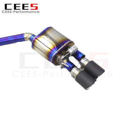 CEES Catback Exhaust System For Audi S4/S5 B9 3.0T 2019-2023 Titanium alloy Exhaust Downpipe Front Pipe Muffler Escape