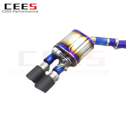 CEES Catback Exhaust System For Audi S4/S5 B9 3.0T 2019-2023 Titanium alloy Exhaust Downpipe Front Pipe Muffler Escape