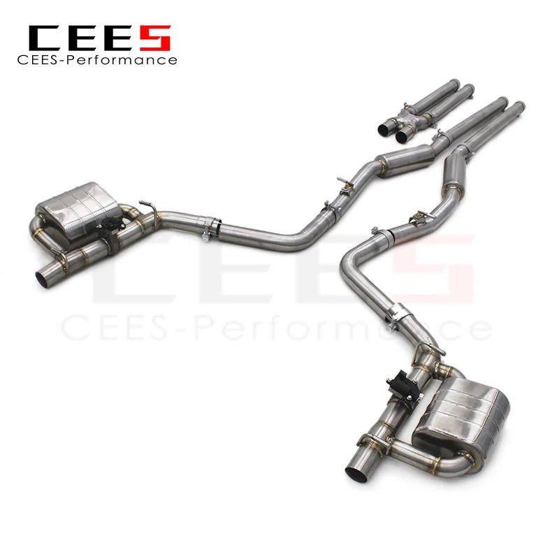 CEES Catback Exhaust System Stainless Steel Performance Valvetronic Exhaust Pipe for Dodge Charger 2012-2019 Valve Exhaust Tips