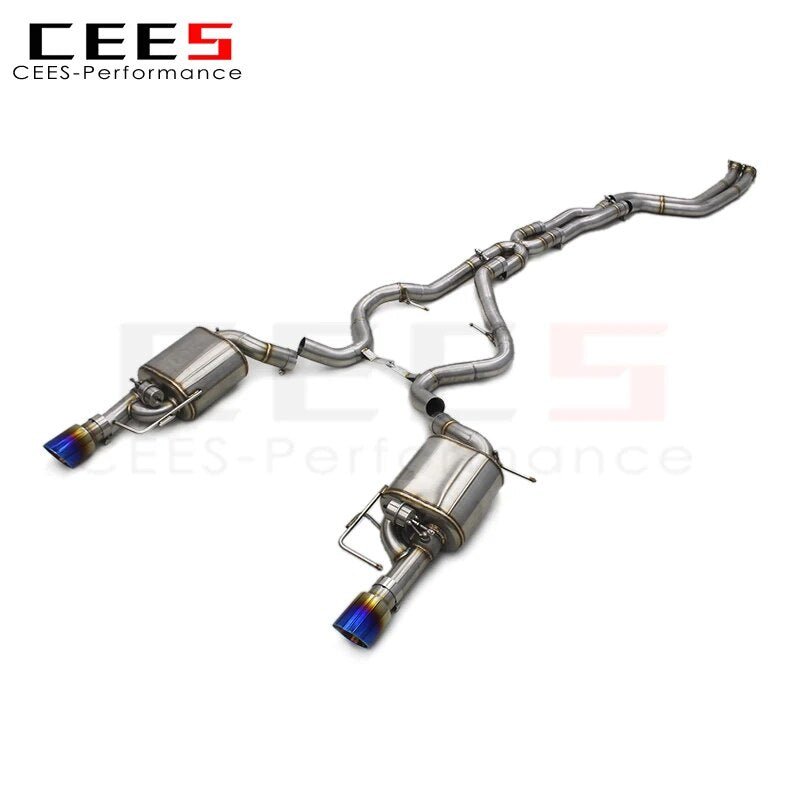 CEES Catback Exhaust System escape Exhaust Pipe Muffler Exhaust valve control For BMW 335/335i E90/E92/E93 N54 3.0T 2009-2013