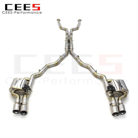 CEES Catback Exhaust System for BMWM5 E60 M6 E63 V10 5.0L 2006-2010 Valvetronic Car Exhaust Pipe Muffler Titanium Muffler