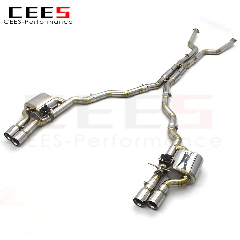 CEES Catback Exhaust System for BMWM5 E60 M6 E63 V10 5.0L 2006-2010 Valvetronic Car Exhaust Pipe Muffler Titanium Muffler