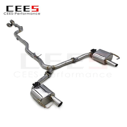 CEES Catback Exhaust System for Mercedes-Benz C250/C300 W205 2.0T 2015-2022 Tuning Performance Valvetronic Exhaust Pipe