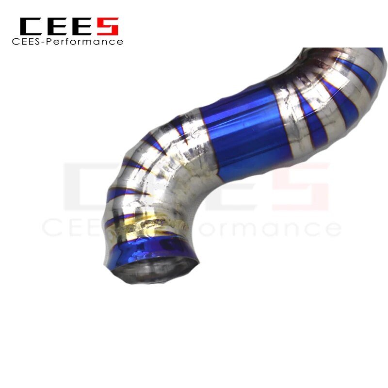 CEES Catback Exhaust X Pipe Downpipe for Ferrari California 4.3L 2009-2014 Racing Titanium Escape Exhaust Pipe Muffler