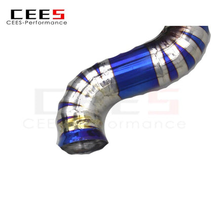CEES Catback Exhaust X Pipe Downpipe for Ferrari California 4.3L 2009-2014 Racing Titanium Escape Exhaust Pipe Muffler