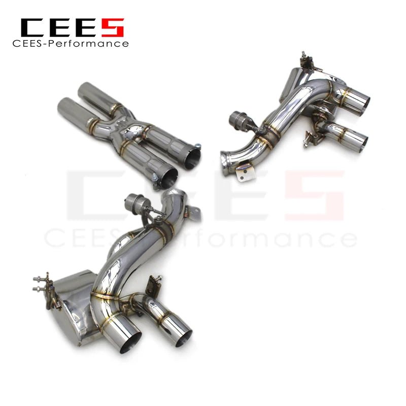 CEES Catback Exhaust XPipe For Ferrari GTC4 Lusso/Lusso T 6.3 2016- Escape Muffler Exhaust Pipe with vacuum Valve