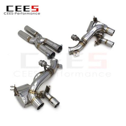 CEES Catback Exhaust XPipe For Ferrari GTC4 Lusso/Lusso T 6.3 2016- Escape Muffler Exhaust Pipe with vacuum Valve