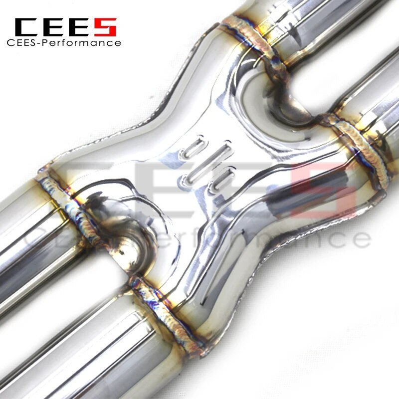 CEES Catback Exhaust XPipe For Ferrari GTC4 Lusso/Lusso T 6.3 2016- Escape Muffler Exhaust Pipe with vacuum Valve