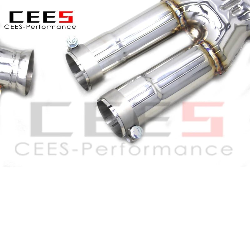 CEES Catback Exhaust XPipe For Ferrari GTC4 Lusso/Lusso T 6.3 2016- Escape Muffler Exhaust Pipe with vacuum Valve