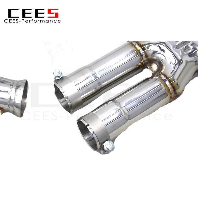 CEES Catback Exhaust XPipe For Ferrari GTC4 Lusso/Lusso T 6.3 2016- Escape Muffler Exhaust Pipe with vacuum Valve