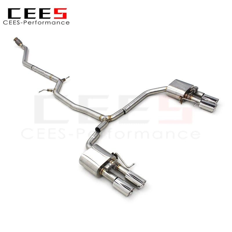 CEES Catback Exhaust for Audi A4/A5 B8/B9 2.0T 2016-2023 Tuning Stainless Steel High Performance Exhaust Pipe Valve Muffler