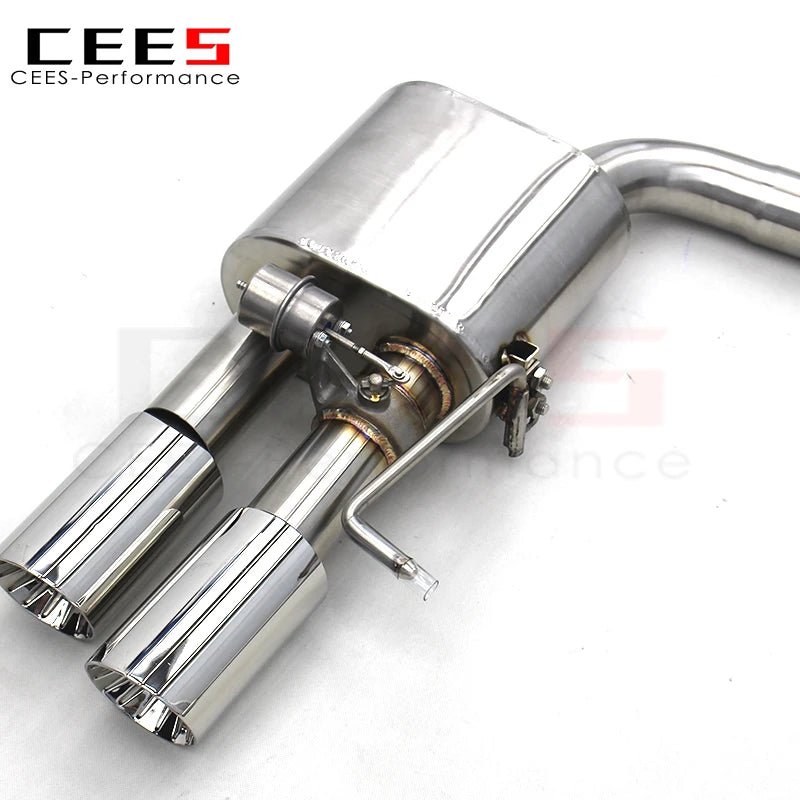 CEES Catback Exhaust for Audi A4/A5 B8/B9 2.0T 2016-2023 Tuning Stainless Steel High Performance Exhaust Pipe Valve Muffler