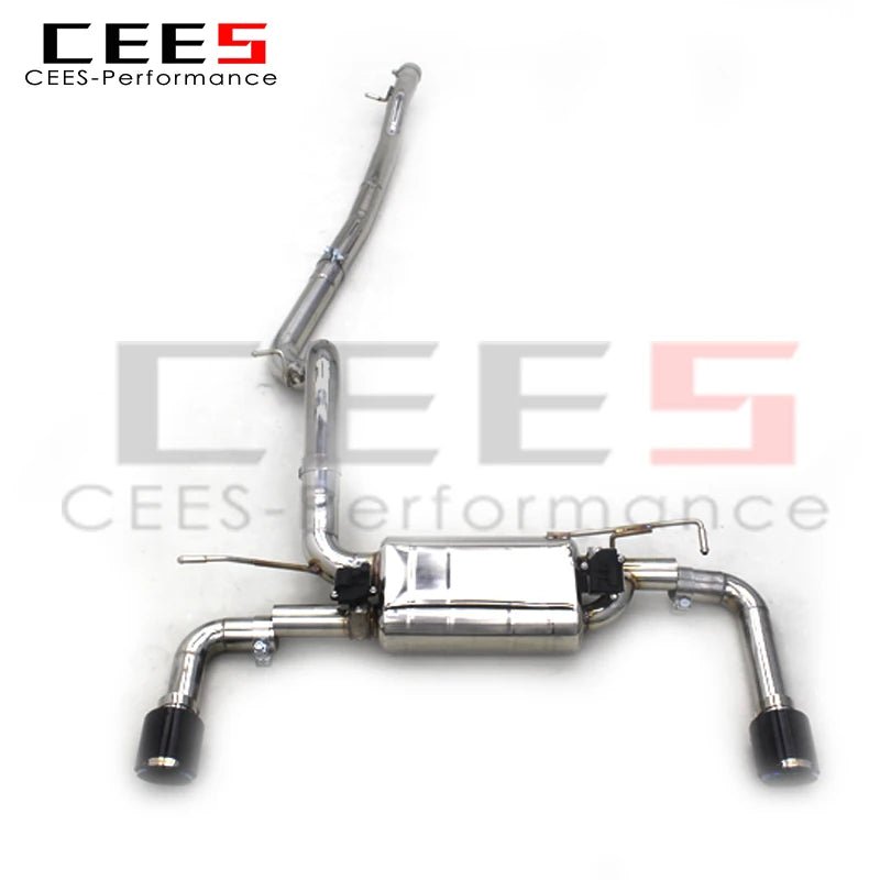 CEES Catback Exhaust for Jeep Wranler JK JL 3.6 2.0Turbo 2007-2020 Tuning Performance Exhaust Systems T304 Valve Exhaust Pipes