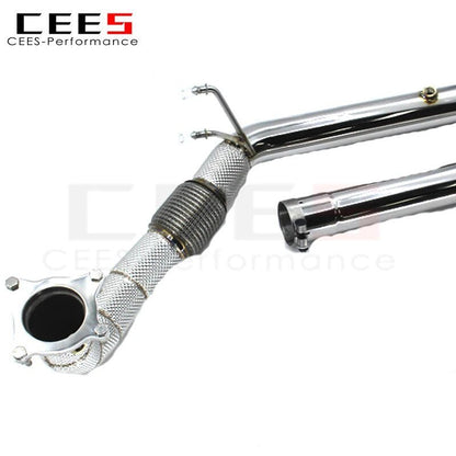 CEES Catless Exhaust Downpipe For Audi TT 8G 2.0T 2014-2016 Boska Performance 304 Stainless Steel Downpipes without catalyst