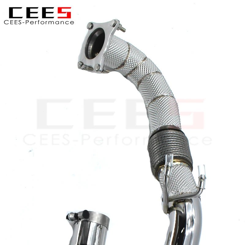 CEES Catless Exhaust Downpipe For Audi TT 8G 2.0T 2014-2016 Performance 304 Stainless Steel Downpipes without catalyst
