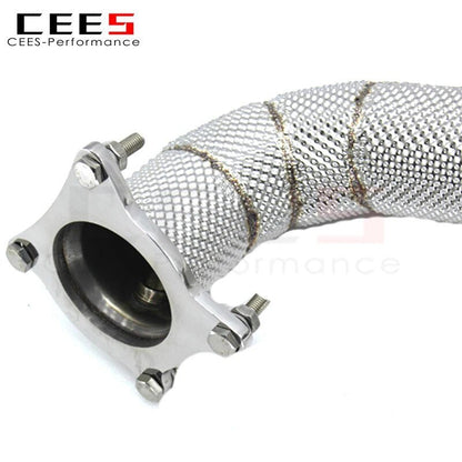 CEES Catless Exhaust Downpipe For Audi TT 8G 2.0T 2014-2016 Performance 304 Stainless Steel Downpipes without catalyst