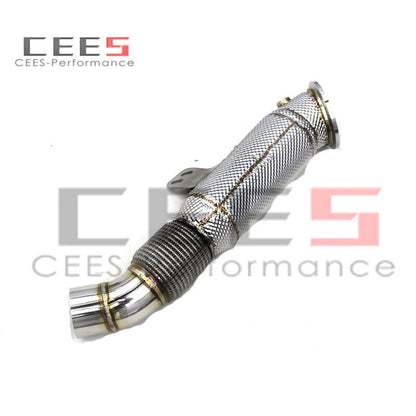 CEES Catless Exhaust Downpipes For Toyota SUPRA A90 3.0T 2017-2023 Stainless Steel Car Exhaust Pipes Downpipe without catalyst