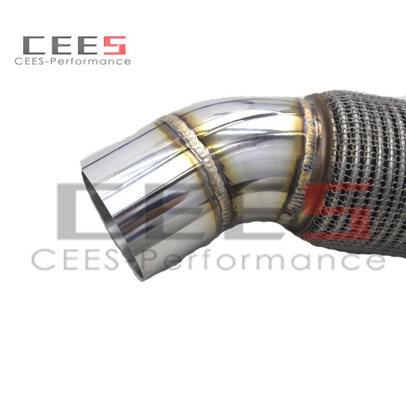 CEES Catless Exhaust Downpipes For Toyota SUPRA A90 3.0T 2017-2023 Stainless Steel Car Exhaust Pipes Downpipe without catalyst