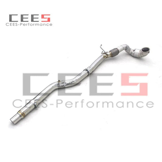 CEES Downpipe Exhaust Pipe Downpipe with catalyst Exhaust System For VW GOLF 8R 2019-2022 Stainless Steel