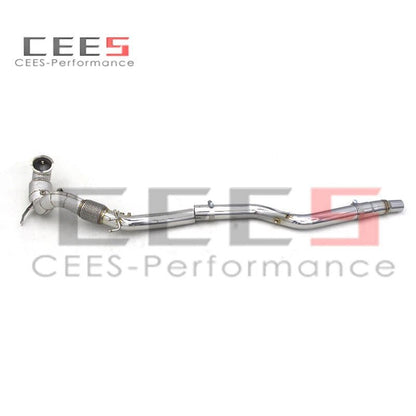 CEES Downpipe Exhaust Pipe Downpipe with catalyst Exhaust System For VW GOLF 8R 2019-2022 Stainless Steel