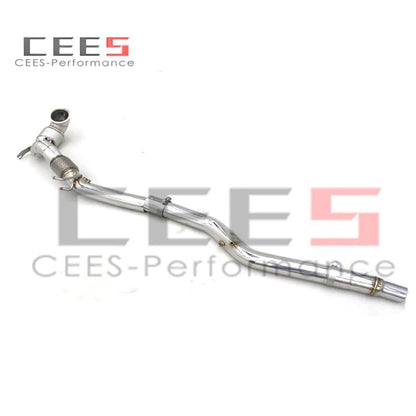 CEES Downpipe Exhaust Pipe Downpipe with catalyst Exhaust System For VW GOLF 8R 2019-2022 Stainless Steel