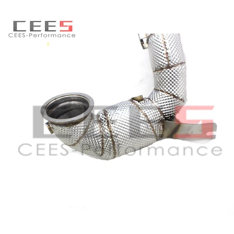 CEES Downpipe Exhaust Pipe Downpipe with catalyst Exhaust System For VW GOLF 8R 2019-2022 Stainless Steel