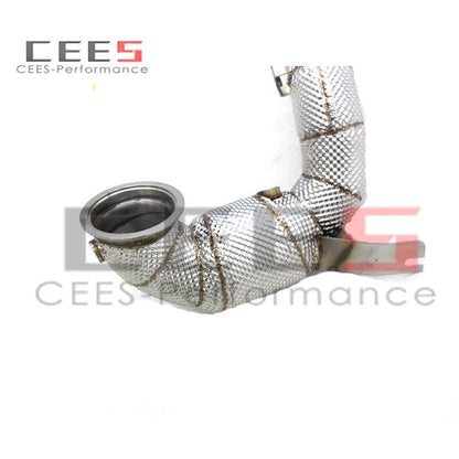 CEES Downpipe Exhaust Pipe Downpipe with catalyst Exhaust System For VW GOLF 8R 2019-2022 Stainless Steel