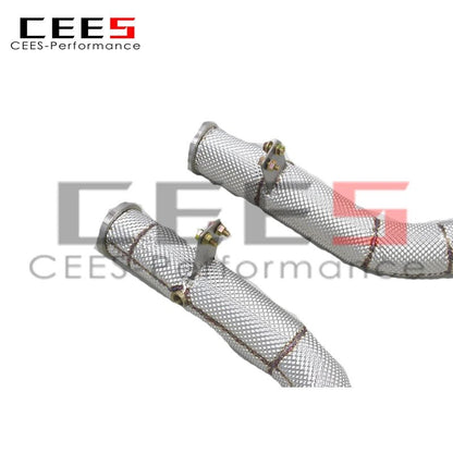 CEES Downpipe For Mercedes-Benz E450 2019-2023 Stainless Steel Catless downpipe without catalyst Car Exhaust System