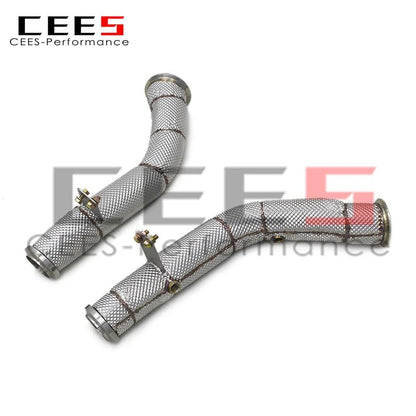 CEES Downpipe For Mercedes-Benz E450 2019-2023 Stainless Steel Catless downpipe without catalyst Car Exhaust System