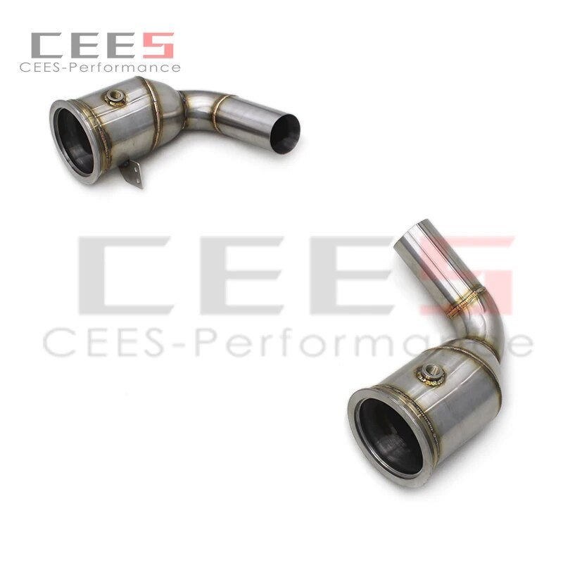 CEES Downpipe For PORSCHE 911 992 Turbo 2020-2023 Racing Exhaust Pipe Stainless Steel Exhaust Downpipe without catalyst