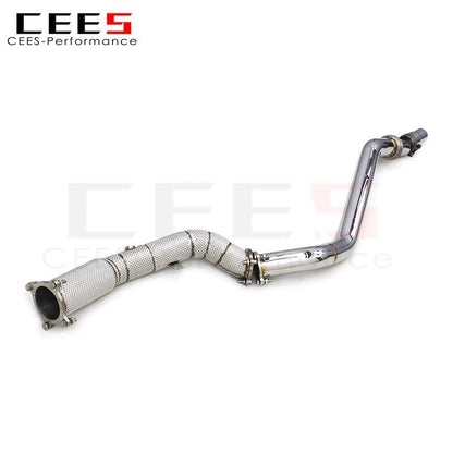 CEES Downpipe for Audi A4 A5 B8 1.8T/2.0T 2008-2017 Tuning Performance SS304 Exhaust Pipe Front Pipe of Exhaust Downpipe