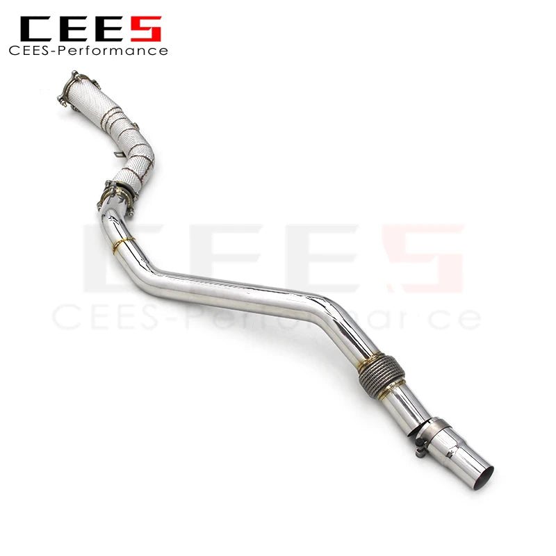 CEES Downpipe for Audi A4 A5 B8 1.8T/2.0T 2008-2017 Tuning Performance SS304 Exhaust Pipe Front Pipe of Exhaust Downpipe