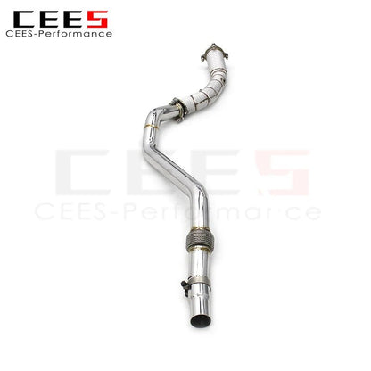 CEES Downpipe for Audi A4 A5 B8 1.8T/2.0T 2008-2017 Tuning Performance SS304 Exhaust Pipe Front Pipe of Exhaust Downpipe