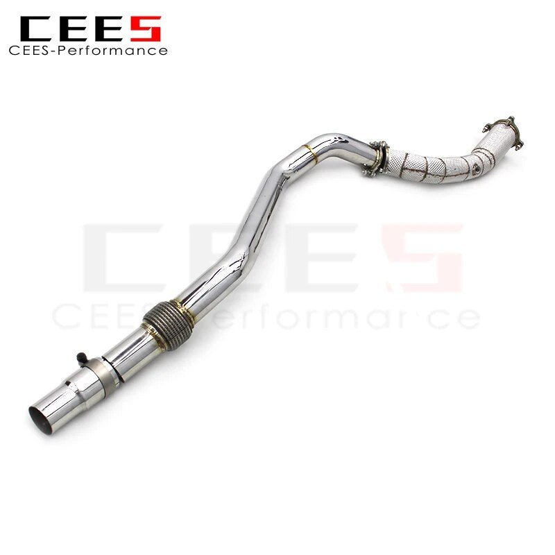 CEES Downpipe for Audi A4 A5 B8 1.8T/2.0T 2008-2017 Tuning Performance SS304 Exhaust Pipe Front Pipe of Exhaust Downpipe