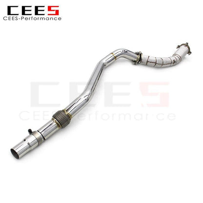 CEES Downpipe for Audi A4 A5 B8 1.8T/2.0T 2008-2017 Tuning Performance SS304 Exhaust Pipe Front Pipe of Exhaust Downpipe