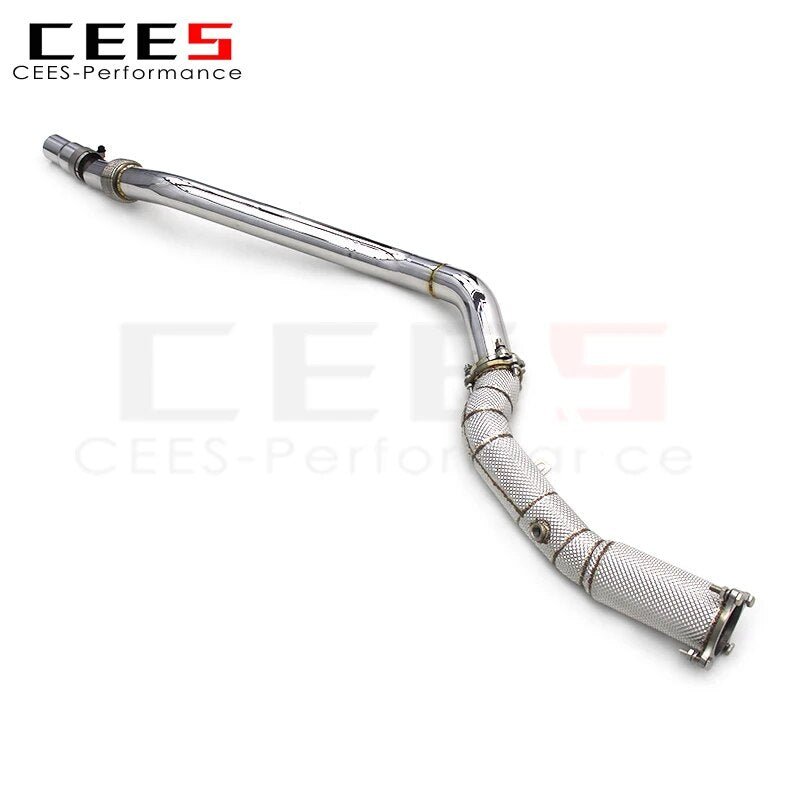 CEES Downpipe for Audi A4 A5 B8 1.8T/2.0T 2008-2017 Tuning Performance SS304 Exhaust Pipe Front Pipe of Exhaust Downpipe