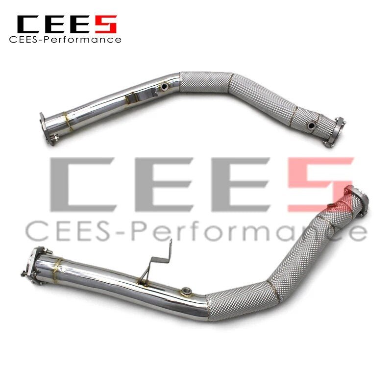 CEES Downpipe without catalyst For Maserati Ghibli 3.0T 2020-2023 Catless Exhasut Downpipe with OPF Exhaust Pipes