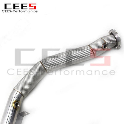 CEES Downpipe without catalyst For Maserati Ghibli 3.0T 2020-2023 Catless Exhasut Downpipe with OPF Exhaust Pipes