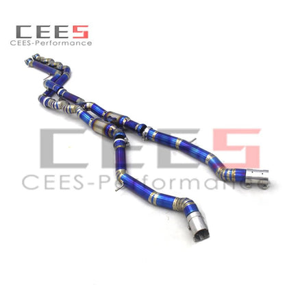 CEES Equal length mid pipe Titanium Exhaust Pipe For BMW M3/M4 F80/F82 3.0T 2015-2019 High Performance  Exhaust System